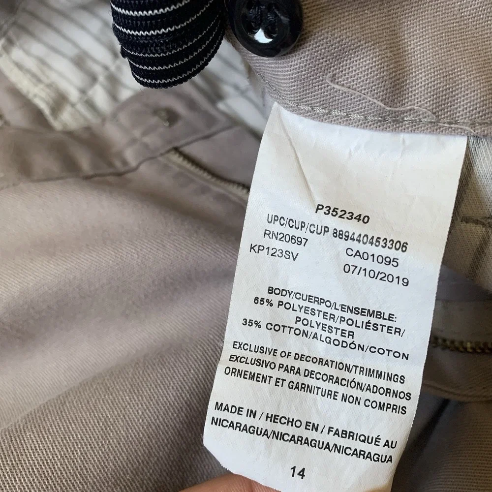 Dickies Pants Boys Size 14 28x29 Gray Adjustable Waist‎